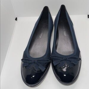 Marco Tozzi Vegan Leather Flats Oxford Style Shoes Navy Blue Women’s EU 39 US 9